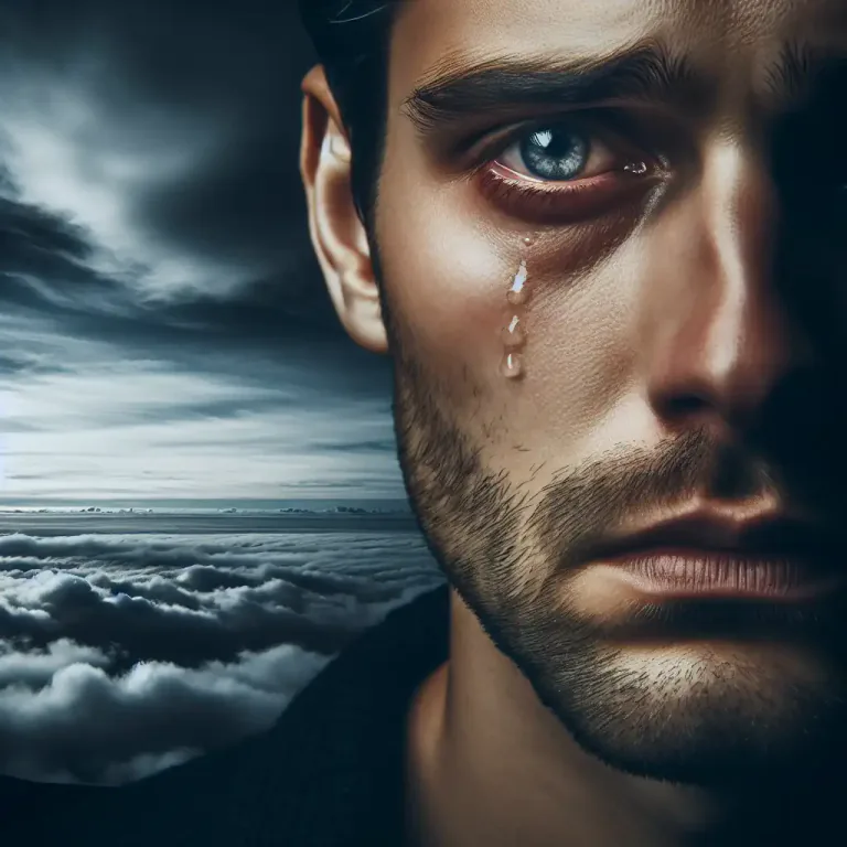 Visual representation of "dismal" - A state or feeling of deep sadness