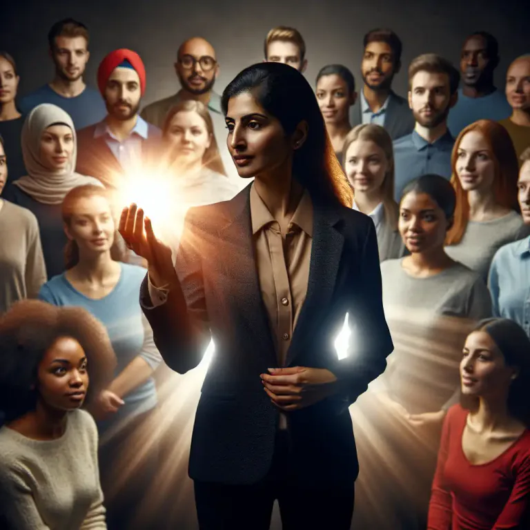 Visual representation of "leadership" - The ability to guide, inspire or influence others.