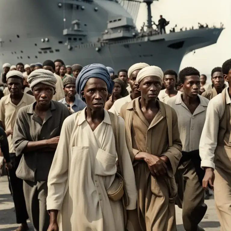 Visual representation of "impress" - To force into service, particularly in the army or navy.