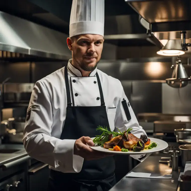 Visual representation of "chef" - The main cook in a restaurant or hotel.