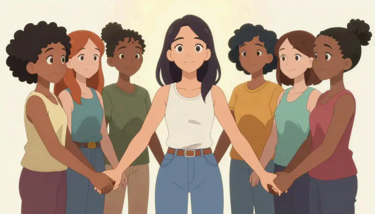Visual representation of "feminist" - A person who supports equal rights for women.
