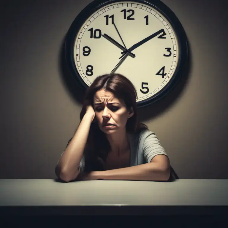 Visual representation of "be out of your mind with worry, etc." - To feel extremely worried or upset