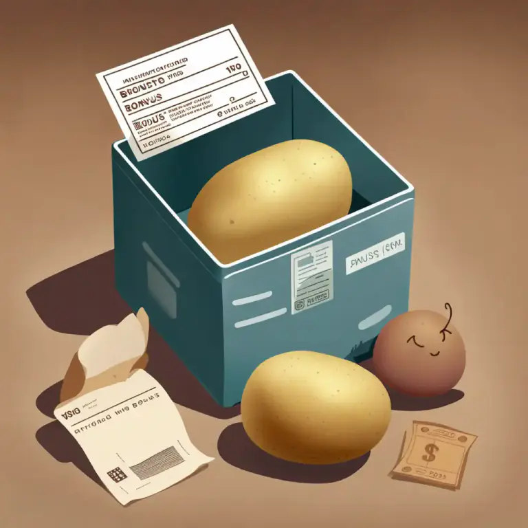 Visual representation of "potato" - Extra or additional thing