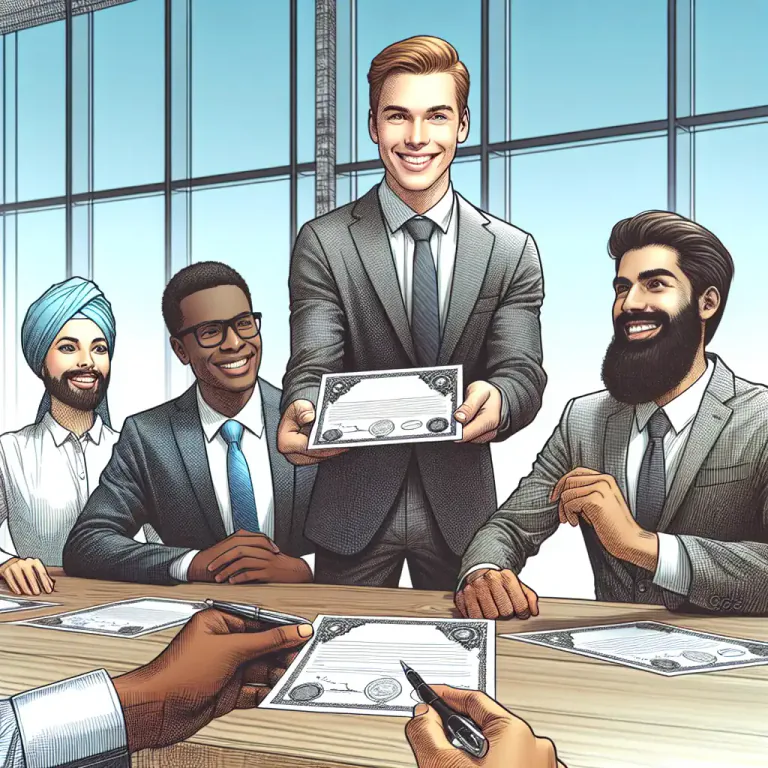 Visual representation of "scrip" - A temporary document representing fractional shares in a corporation.
