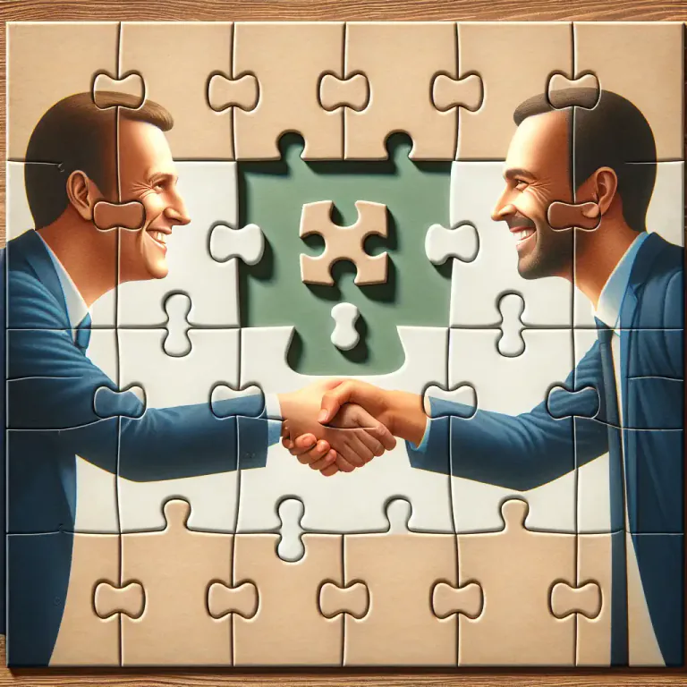 Visual representation of "conciliate" - To bring into a state of friendly agreement or harmony.