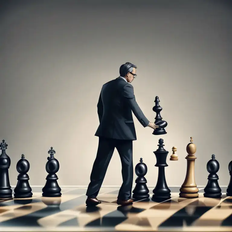Visual representation of "on the part of somebody/on somebody’s part" - As an action or decision made by a specific person or thing