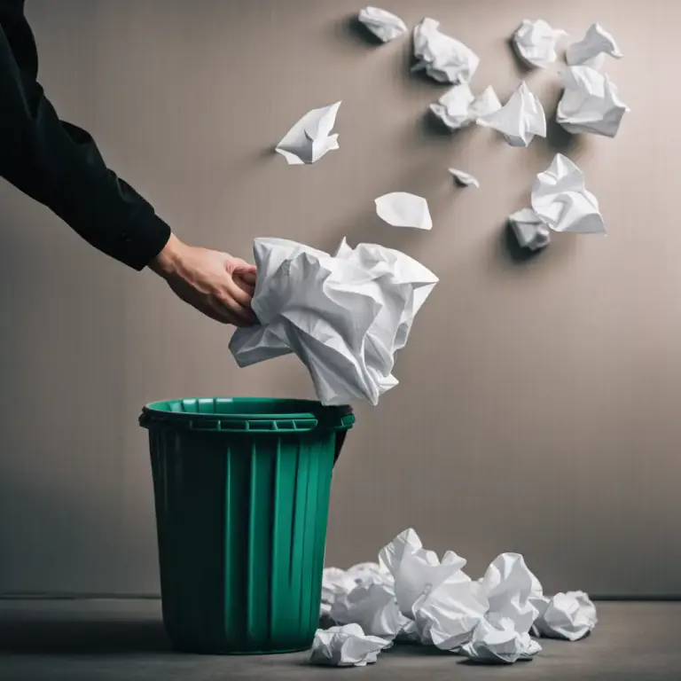 Visual representation of "deposit" - An act of putting something somewhere.