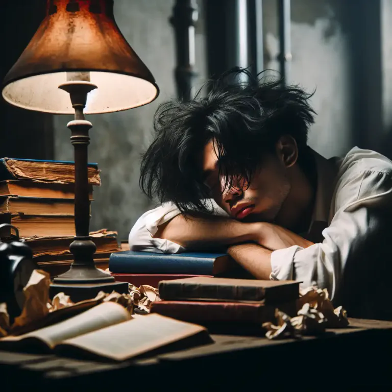 Visual representation of "tiredness" - The state of being weary and weak because of lack of sleep