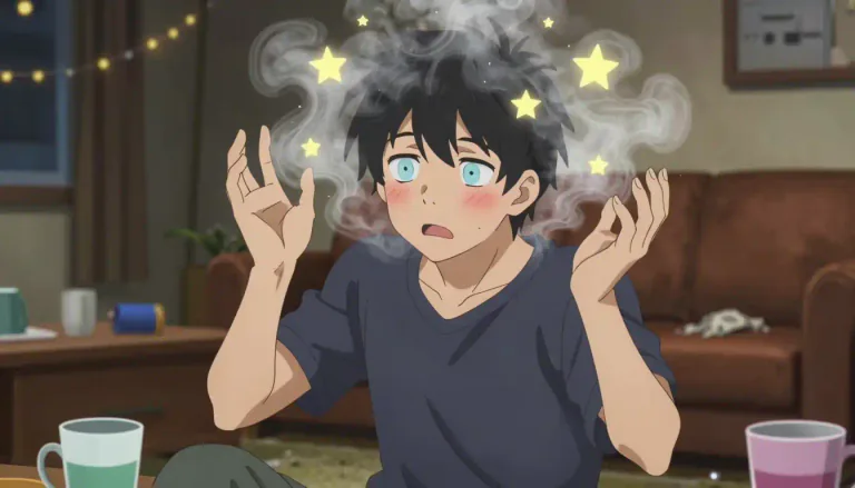 Visual representation of "fuddled" - Confused or unable to think clearly, typically because of being drunk