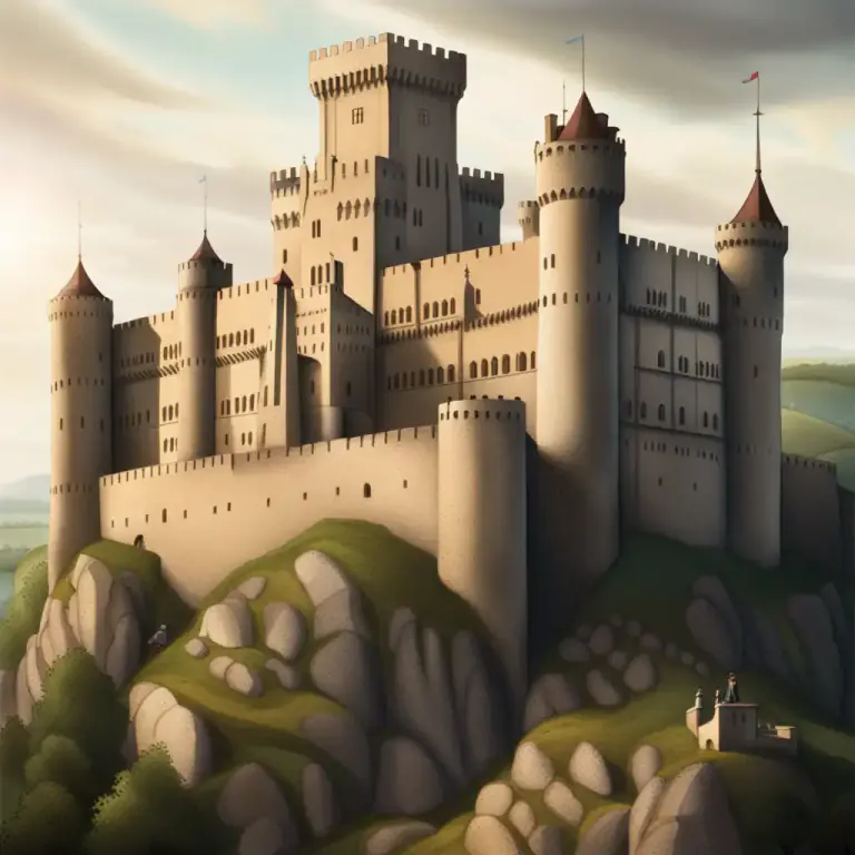 Visual representation of "fastness" - A fortified or secure place