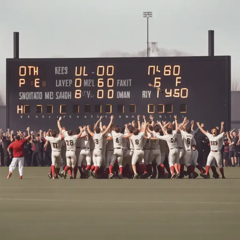 Visual representation of "bat a thousand" - Have a perfect or near-perfect record in sport or any other endeavor
