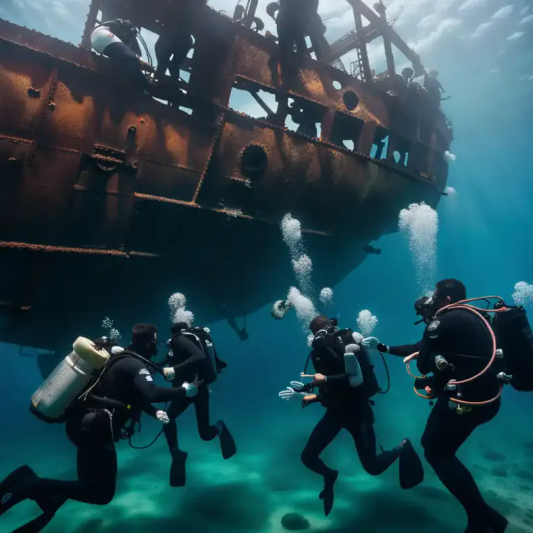 Visual representation of "drag up" - to pull something up from beneath water or from a deep place