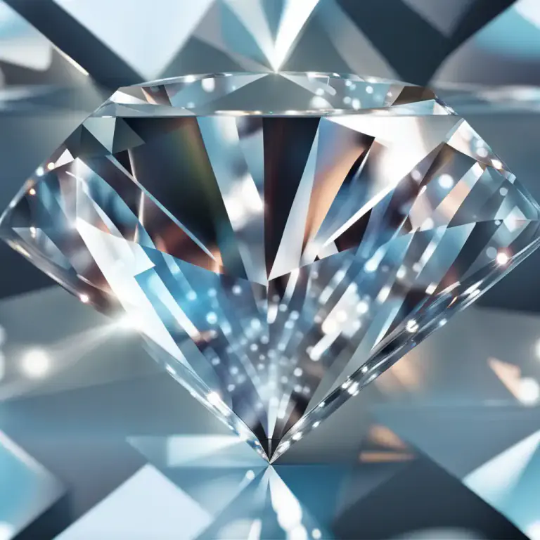 Visual representation of "facet" - One of the small, flat surfaces on a precious stone made by cutting.