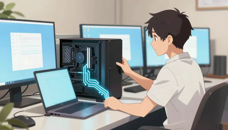 Visual representation of "linux" - Linux is a free and open-source operating system for computers, similar to Windows or MacOS, but it is mainly used by computer experts.