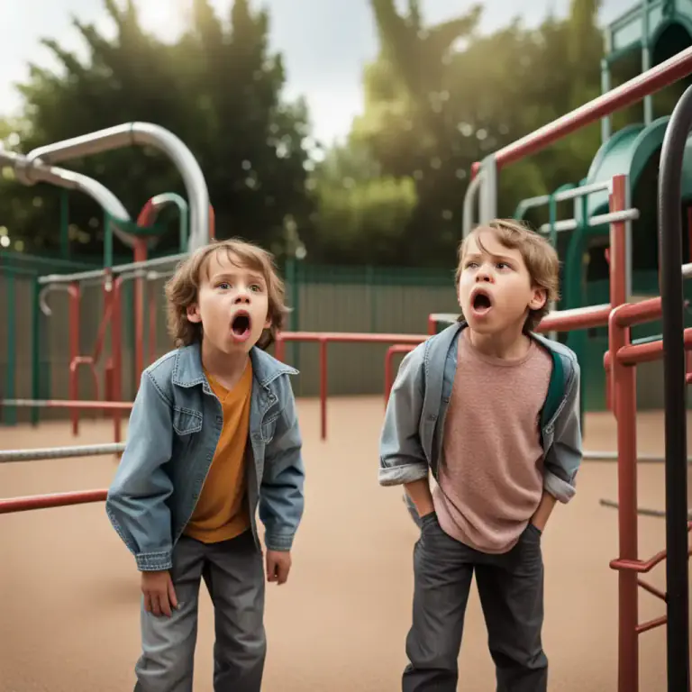 Visual representation of "call somebody names" - To insult someone by using disrespectful or rude words.