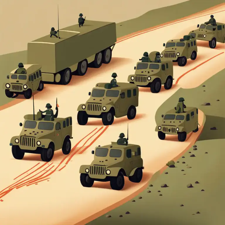 Visual representation of "echelon" - A unit of military forces smaller than a division