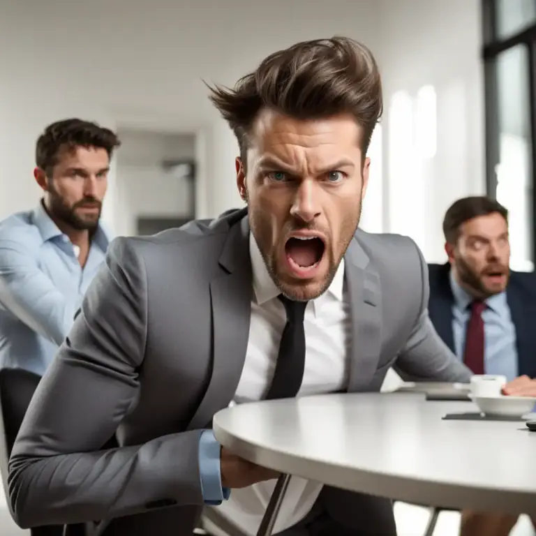Visual representation of "walk out" - To leave a place, usually as a way of showing you are angry or disagree with something