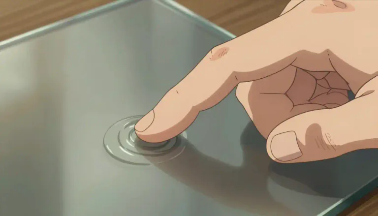 Visual representation of "fingerprint" - A mark made by the pattern of ridges on the end of a person's finger.