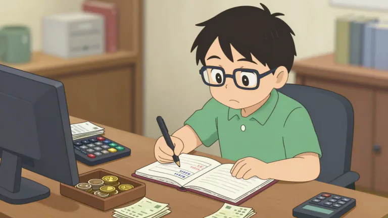 Visual representation of "bookkeeper" - A person who records the money earned and spent by a business or person.