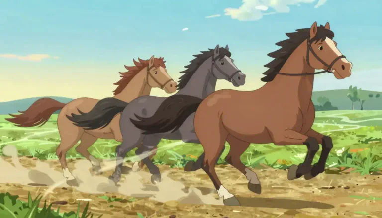 Visual representation of "anapaestic" - Related to a meter in poetry in which there are two short syllables followed by one long one. It's like the sound of a galloping horse.