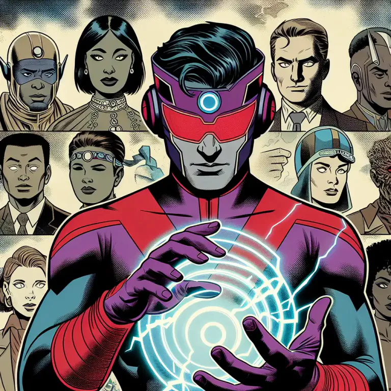Visual representation of "magneto" - A character in Marvel Comics who can control metal and magnetic fields