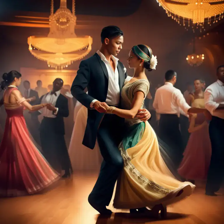 Visual representation of "dance" - An event where people come together to dance