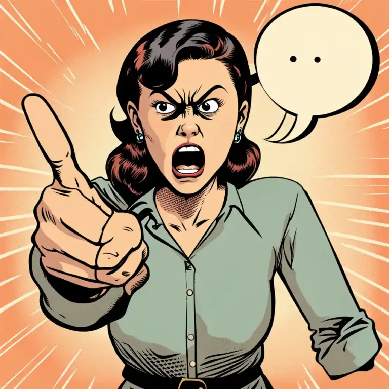 Visual representation of "by God!" - An expression of annoyance or anger.