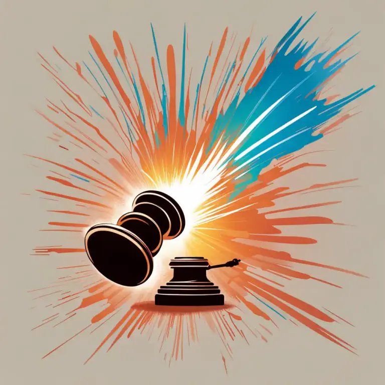 Visual representation of "bang" - A burst or explosion of energy, action or effect