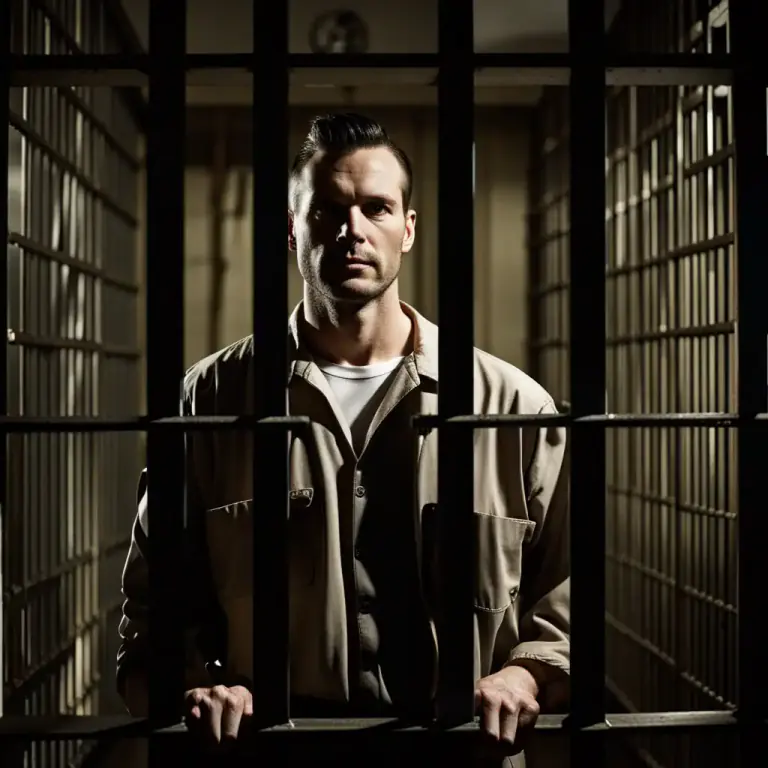 Visual representation of "nickel" - A five-year prison term.