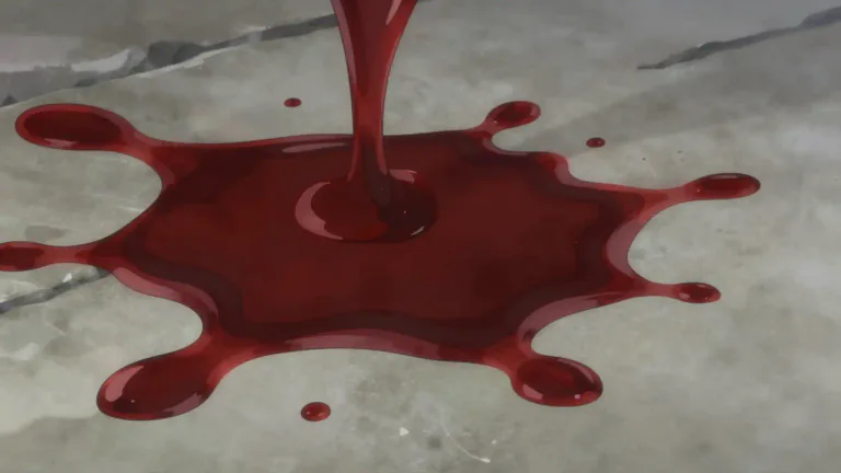 Visual representation of "gore" - Thick, clotted blood