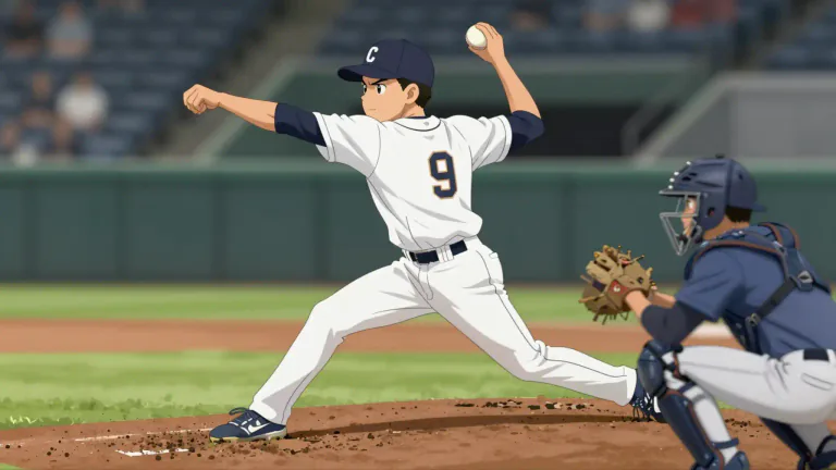 Visual representation of "sidearm" - A technique of throwing a ball in a horizontal manner, often used in baseball.