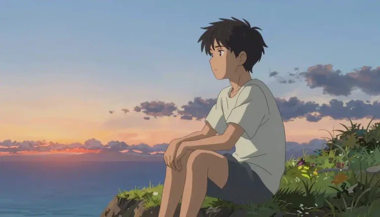 Visual representation of "contemplative" - Thinking quietly and seriously about something.