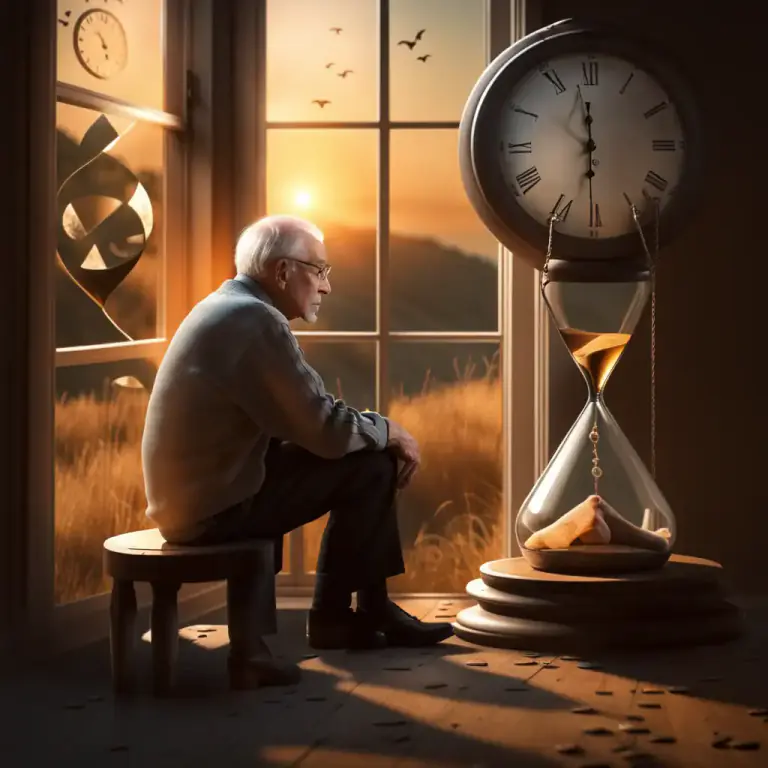 Visual representation of "sunset" - A decline or final phase.