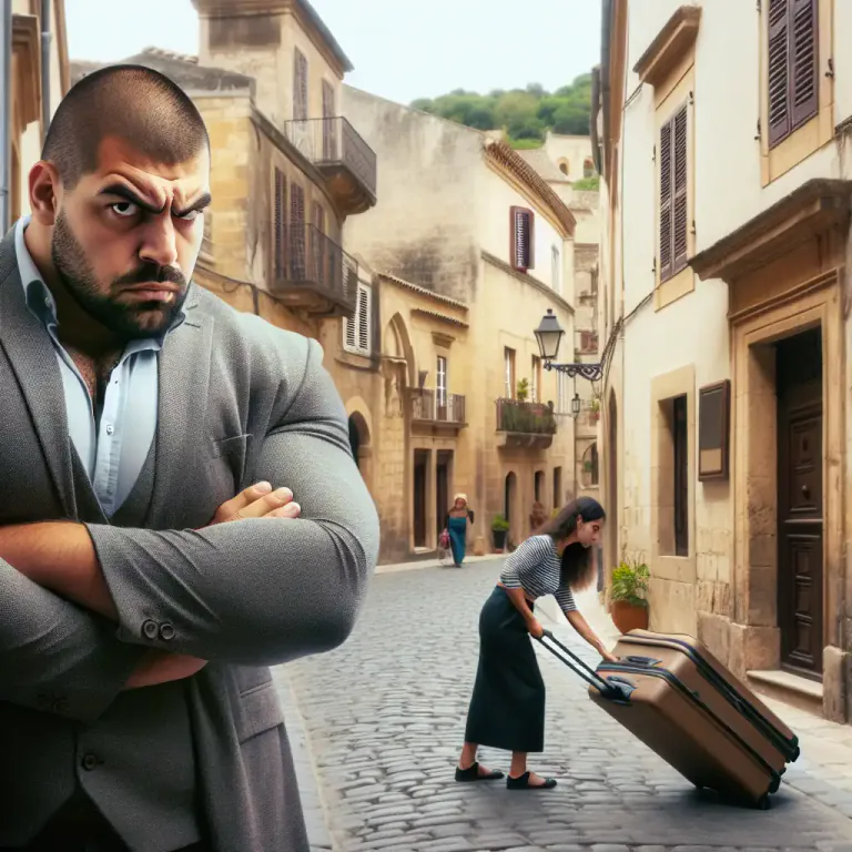 Visual representation of "brute" - A cruel, rough or violent person