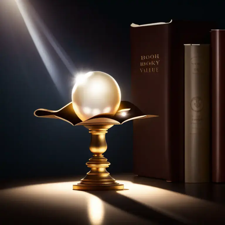 Visual representation of "pearl" - A very valuable person or thing.