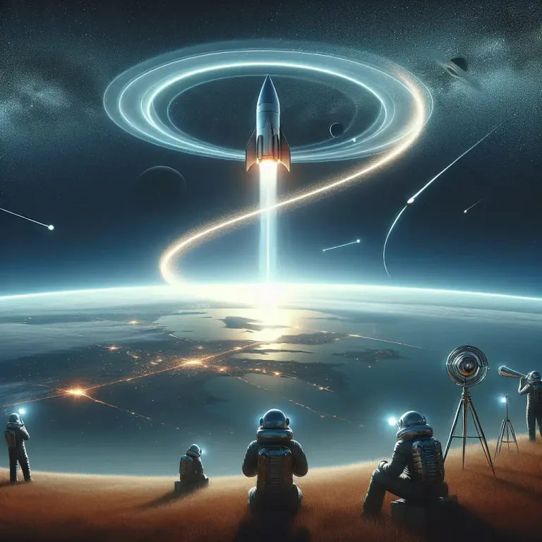 Visual representation of "telemeter" - To measure the distance, altitude, or velocity of something far away using a telemeter