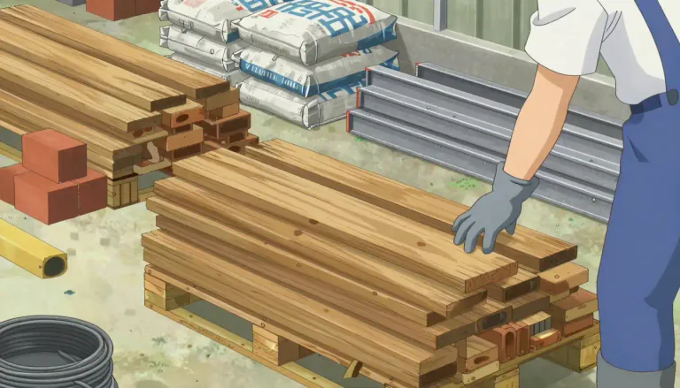 Visual representation of "material" - The substances or things needed to make something.