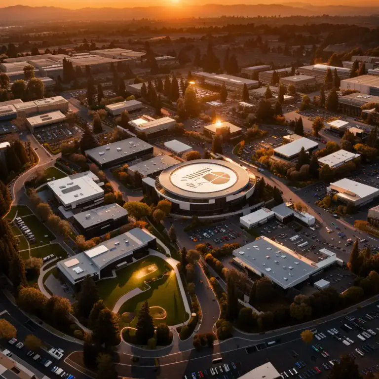 Visual representation of "silicon" - The area in Northern California, noted for its tech industries