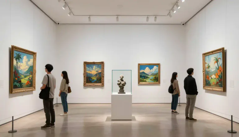 Visual representation of "exhibit" - to show or display something publicly