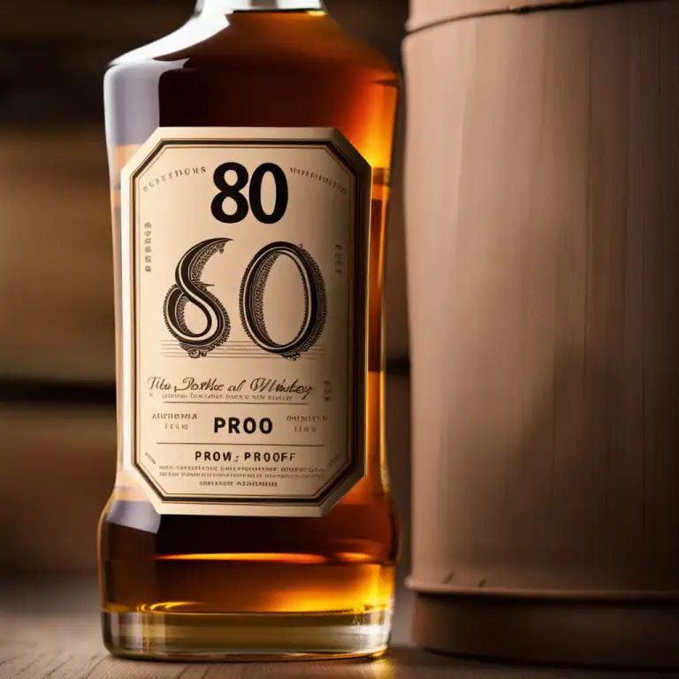Visual representation of "proof" - Measure of alcohol content