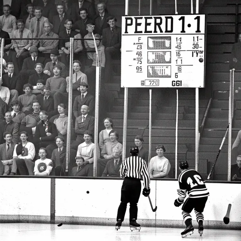 Visual representation of "period" - Section in sport game.