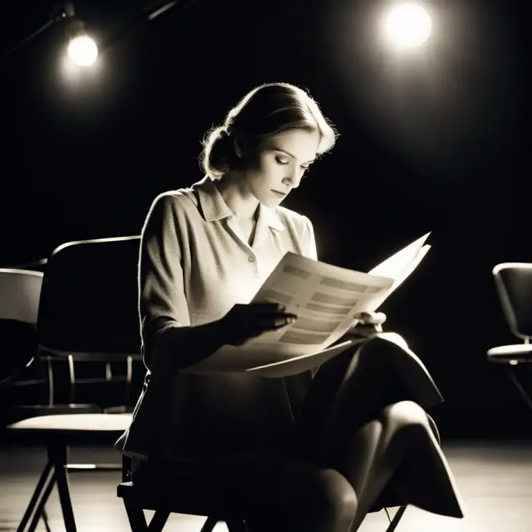 Visual representation of "understudy" - To study another actor's role and be ready to take their place if they cannot perform