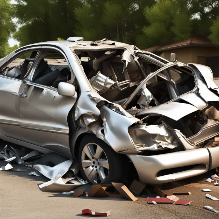 Visual representation of "total" - to completely wreck or ruin, especially used for cars