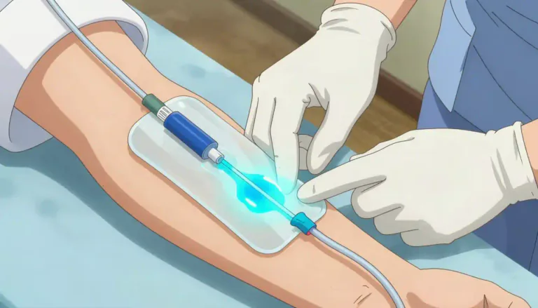 Visual representation of "extravasation" - The act or process of allowing fluids to flow outside of a normal area, often leading to complications.