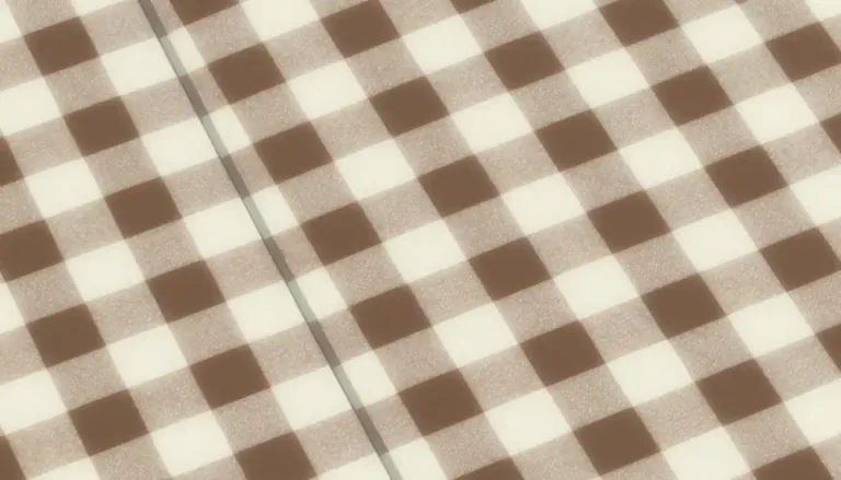 Visual representation of "gingham" - A type of fabric that has a checkered pattern