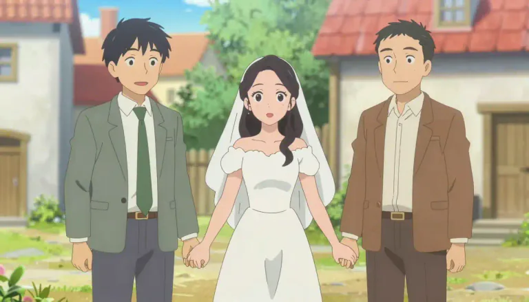 Visual representation of "polyandry" - A type of marriage where a woman has more than one husband at the same time.