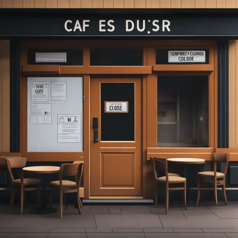 Visual representation of "board up" - To close or shut down a business or service, often temporarily.