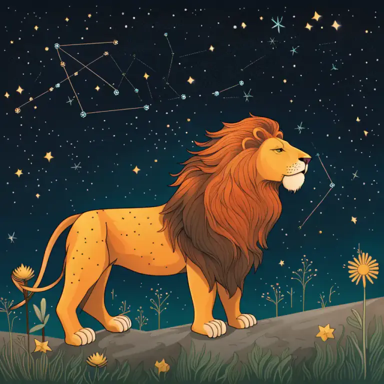 Visual representation of "leo" - Leo is a constellation of stars that resemble a lion.