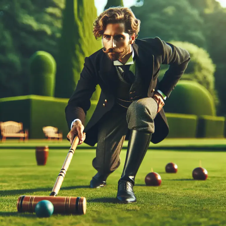 Visual representation of "mallet" - A stick with a large head, used in games such as croquet and polo