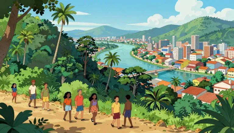 Visual representation of "brazil" - A country in South America, known for its diverse population and rich cultural heritage.